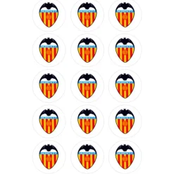 Oblea fútbol Escudo Valencia C.F. 5 cm (15) - María Lunarillos