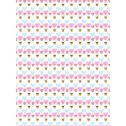 Oblea Globos de Corazones (A4) - María Lunarillos