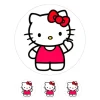 Oblea Hello Kitty 4 - 20 cm - María Lunarillos