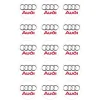 Oblea Logotipo Audi 5 cm (15) - María Lunarillos