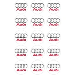 Oblea Logotipo Audi 5 cm (15) - María Lunarillos