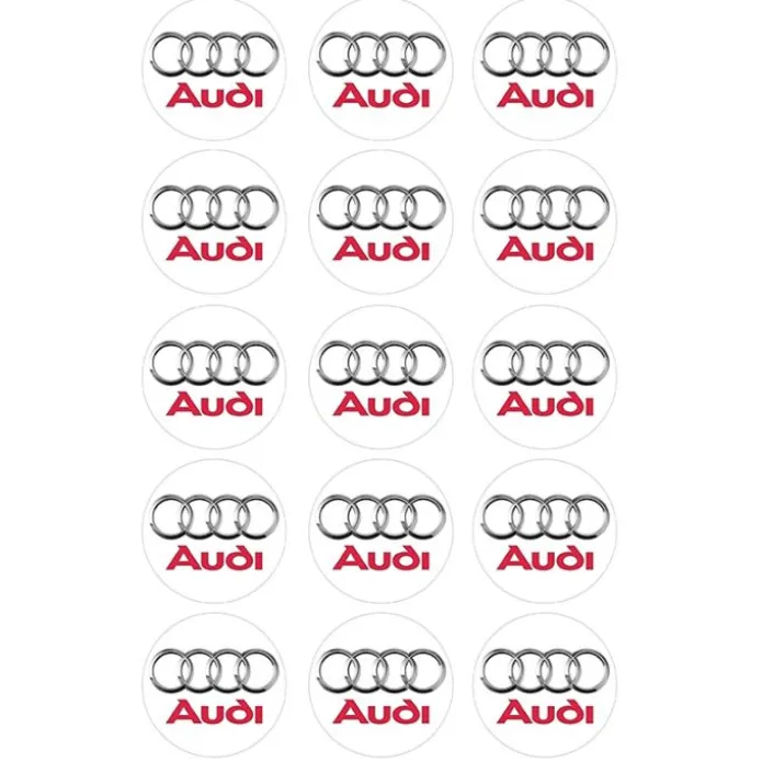 Oblea Logotipo Audi 5 cm (15) - María Lunarillos