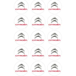 Oblea Logotipo Citroen 5 cm (15) - María Lunarillos