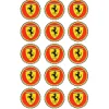 Oblea Logotipo Ferrari - 5 cm (15) - María Lunarillos