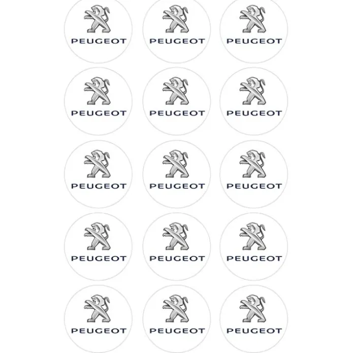 Oblea Logotipo Peugeot 5 cm (15) - María Lunarillos