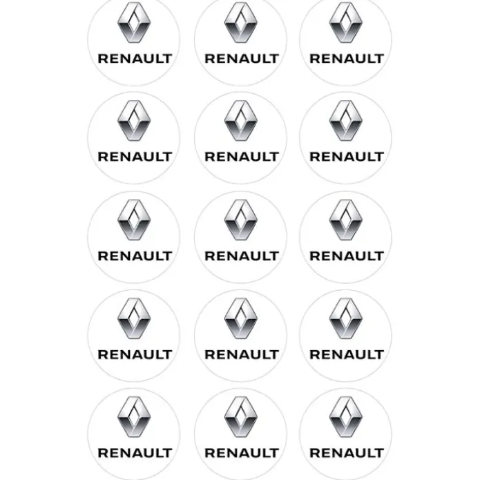 Oblea Logotipo Renault 5 cm (15) - María Lunarillos