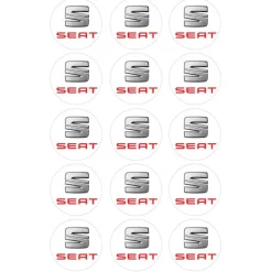Oblea Logotipo Seat 5 cm (15) - María Lunarillos