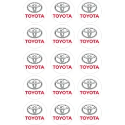 Oblea Logotipo Toyota 5 cm (15) - María Lunarillos