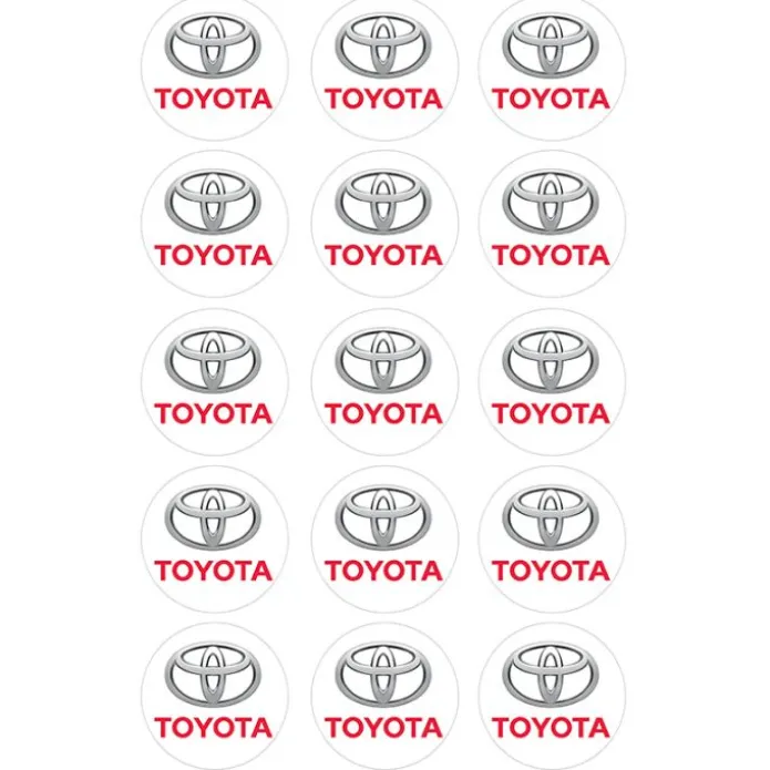 Oblea Logotipo Toyota 5 cm (15) - María Lunarillos