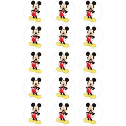 Oblea Mickey Mouse 5 cm (15) - María Lunarillos