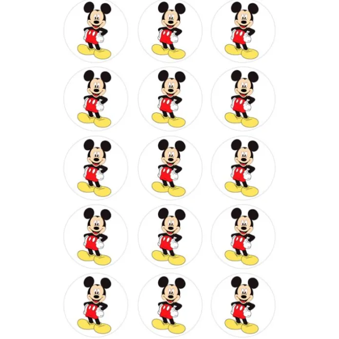 Oblea Mickey Mouse 5 cm (15) - María Lunarillos