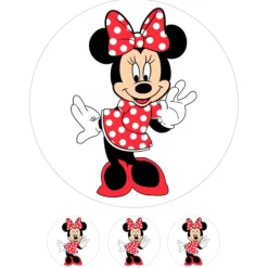 Oblea Minnie Mouse 20 cm - María Lunarillos