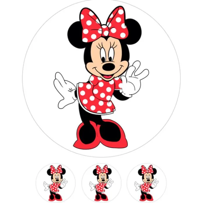 Oblea Minnie Mouse 20 cm - María Lunarillos