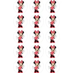 Oblea Minnie Mouse 5 cm (15) - María Lunarillos