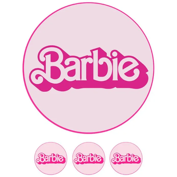 Oblea palabra Barbie 20 cm - María Lunarillos