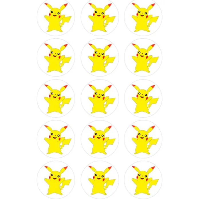Oblea Pokémon Pikachu 5 cm (15) - María Lunarillos