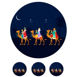 Oblea Reyes Magos 2 - 20 cm - María Lunarillos