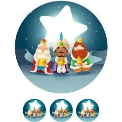 Oblea Reyes Magos 20 cm - María Lunarillos