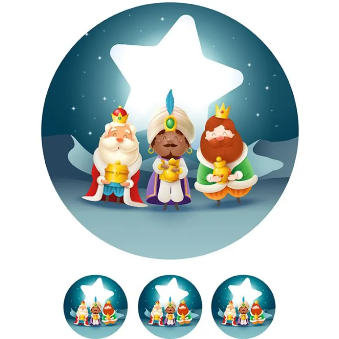 Oblea Reyes Magos 20 cm - María Lunarillos
