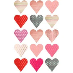 Oblea San Valentín corazones estampados 5 cm (15) - María Lunarillos