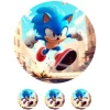 Oblea Sonic 2 - 20 cm - María Lunarillos