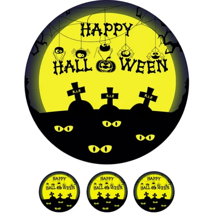 Oblea tumbas Halloween 20 cm - María Lunarillos