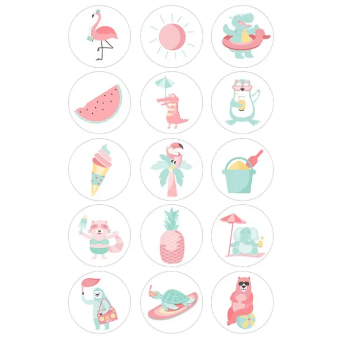 Oblea Vacaciones mix 5 cm (15) - María Lunarillos