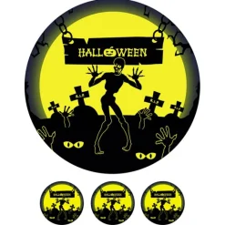 Oblea zombi y tumbas Halloween 20 cm - María Lunarillos