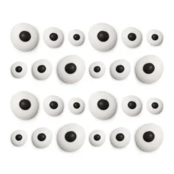 Ojos de azúcar de diferentes tamaños (30) - Decora