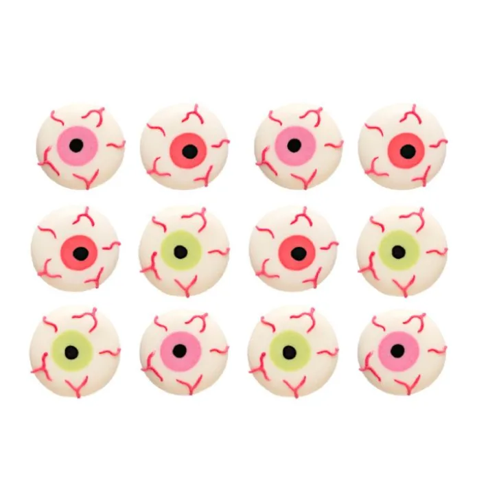 Ojos de azúcar sangrientos de colores (12) - Sin gluten - Decora