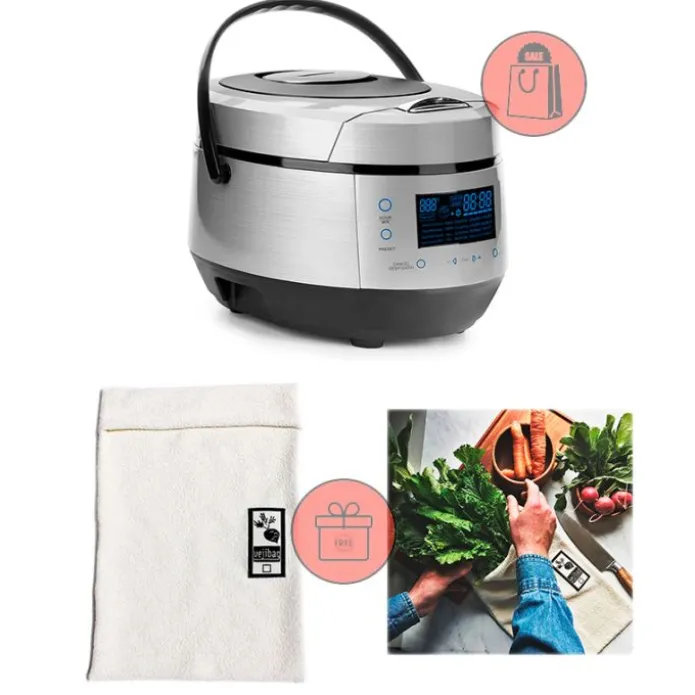 Olla eléctrica programable 5 litros - Lacor + REGALO bolsa conservación