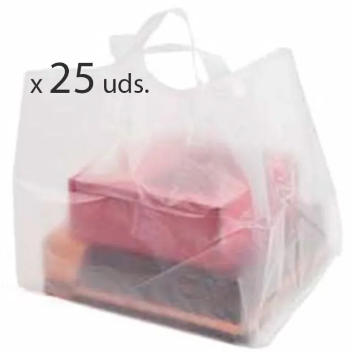 Pack 25 Bolsas para cajas de tartas/cupcakes 35 x 30 cm