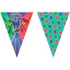 Pack de fiesta: 8 platos, 8 vasos, 25 cápsulas, 1 guirnalda y 1 globo - PJ Masks