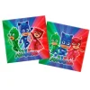 Pack de fiesta: 8 platos, 8 vasos, 20 servilletas y 1 guirnalda - PJ Masks