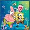 Pack de fiesta: 40 servilletas, 8 vasos, 6 globos y 6 gorritos - Bob Esponja