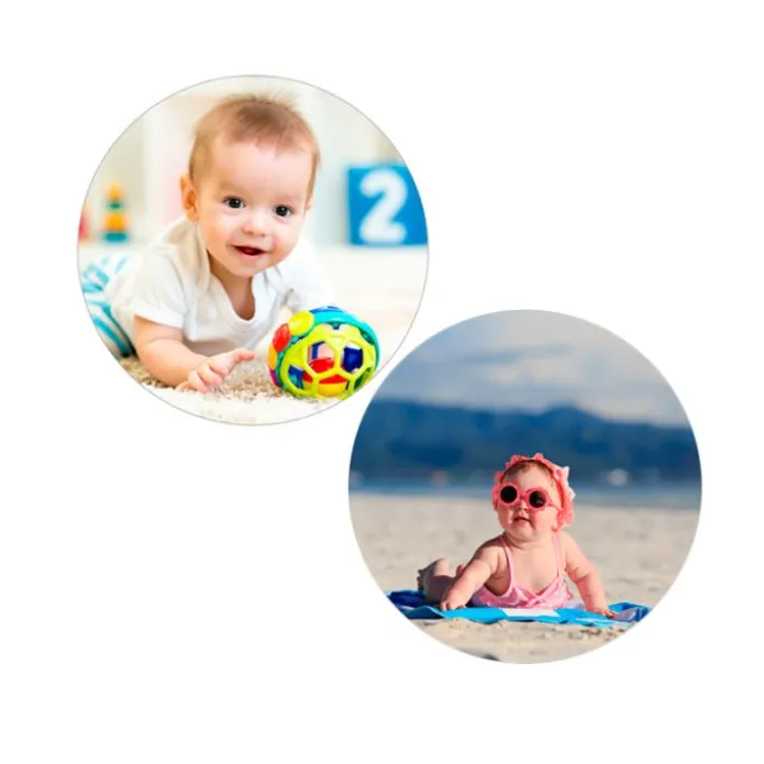 Pack de 2 papeles comestibles Burn Away - Círculo de 12 cm - Impresión personalizada