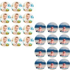 Pack de 2 papeles comestibles Burn Away - Círculos de 6 cm - Impresión personalizada