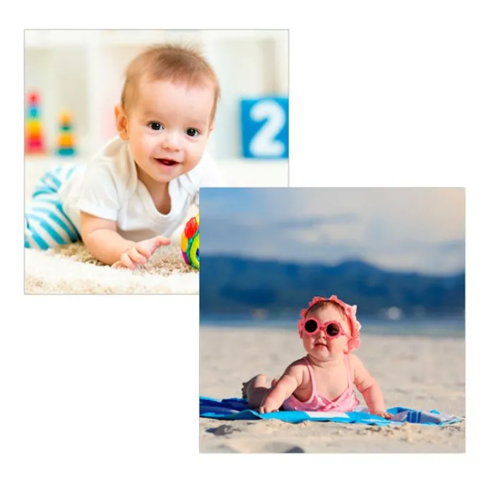 Pack de 2 papeles comestibles Burn Away - Cuadrado de 15 cm - Impresión personalizada