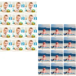 Pack de 2 papeles comestibles Burn Away - Cuadrados de 6 cm - Impresión personalizada