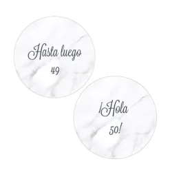 Pack papeles comestibles burn Hasta luego Hola Edad 14 cm - María Lunarillos