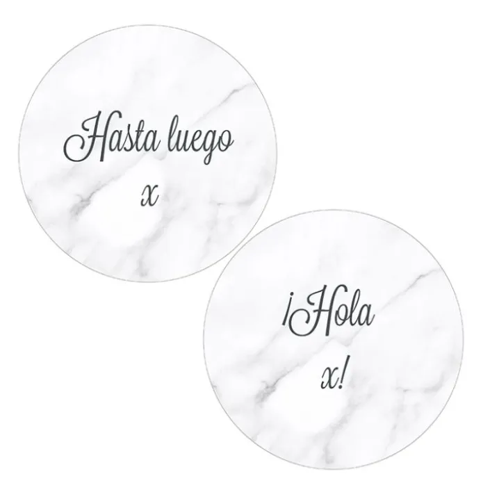 Pack papeles comestibles burn Hasta luego Hola Edad 17 cm - María Lunarillos
