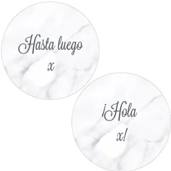 Pack papeles comestibles burn Hasta luego Hola Edad 19 cm - María Lunarillos