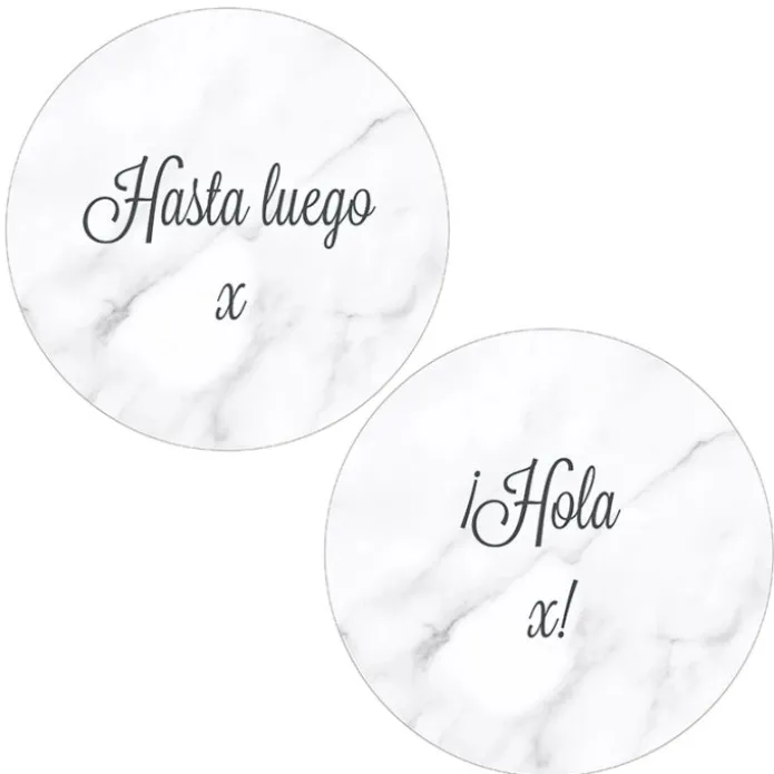 Pack papeles comestibles burn Hasta luego Hola Edad 19 cm - María Lunarillos