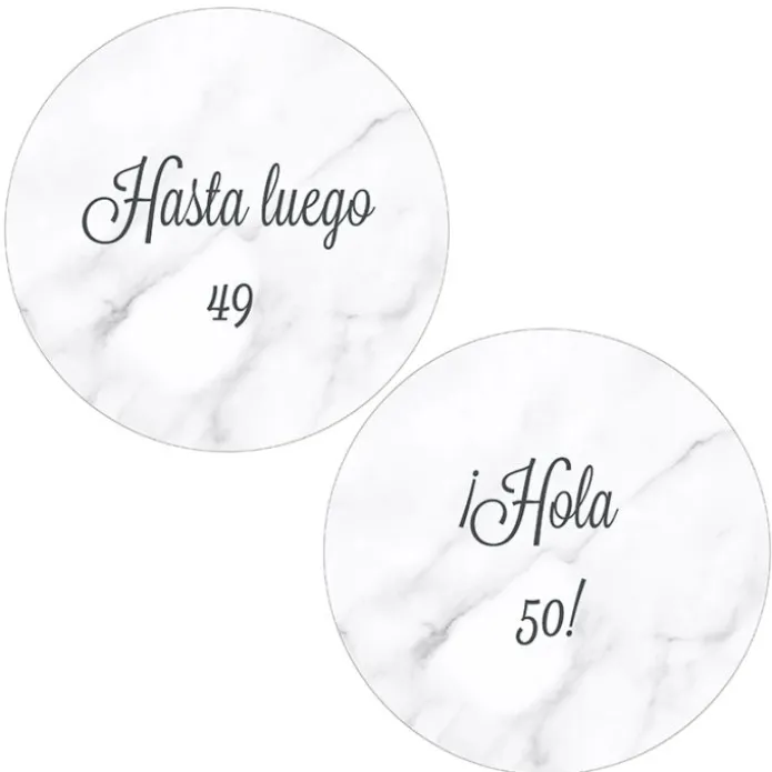 Pack papeles comestibles burn Hasta luego Hola Edad 19 cm - María Lunarillos