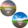 Pack papeles comestibles burn Adiós Hola Edad 19 cm - María Lunarillos