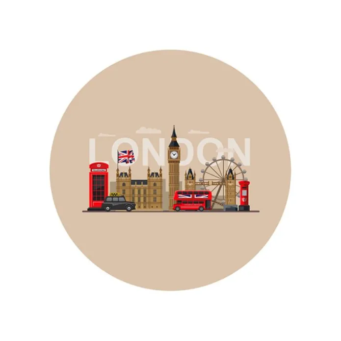 Pack papeles comestibles burn Viaje London 14 cm - María Lunarillos