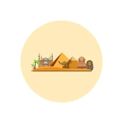 Pack papeles comestibles burn Viaje Egipto 14 cm - María Lunarillos