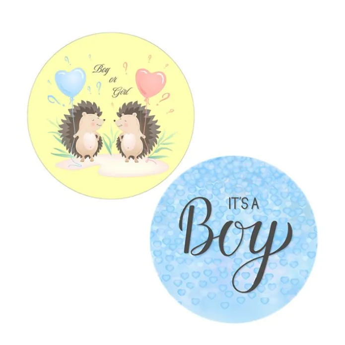 Pack papeles comestibles burn Boy or Girl (resultado niño) 14 cm - María Lunarillos