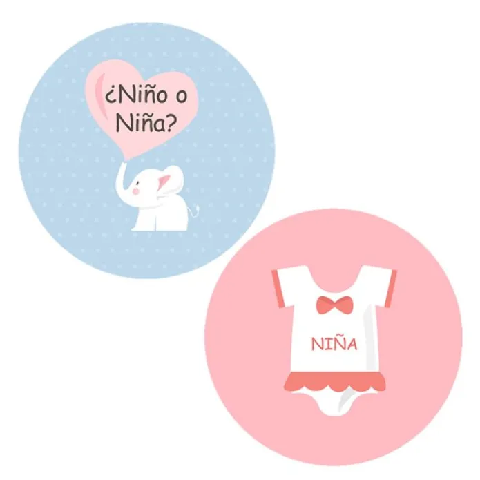 Pack papeles comestibles burn Niño o niña (resultado niña) 17 cm - María Lunarillos