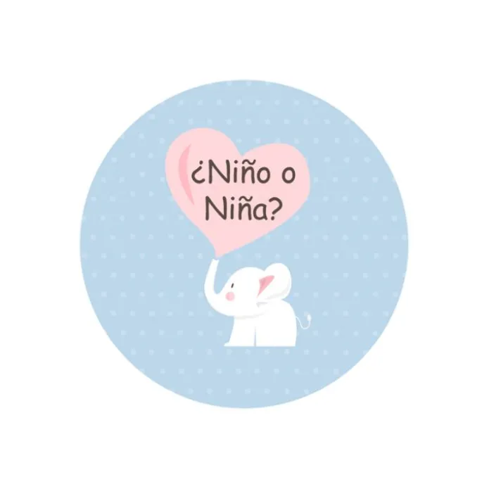 Pack papeles comestibles burn Niño o niña (resultado niña) 17 cm - María Lunarillos